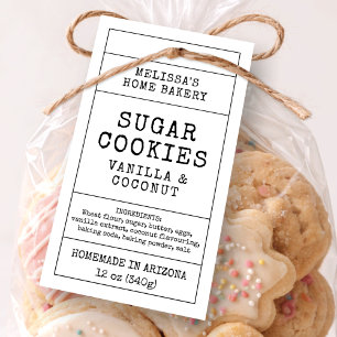 Cartes De Visite Étiquette de suspension de produit de boulangerie