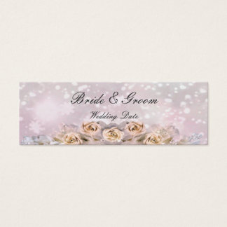 Cartes De Visite Étiquette Favour Mariage rose