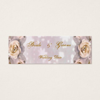 Cartes De Visite Étiquette Favour Mariage rose