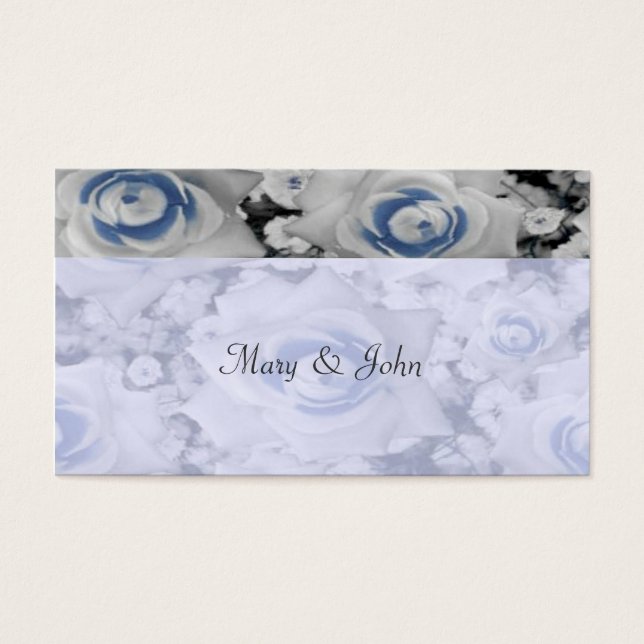 Cartes De Visite Étiquette Favour Mariage Rose (Devant)