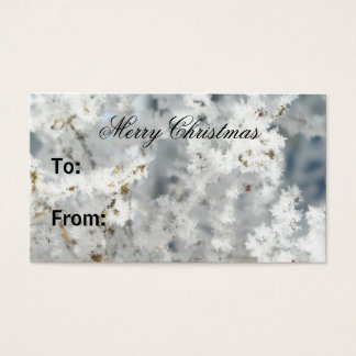 Cartes De Visite Étiquettes cadeaux Snowflake