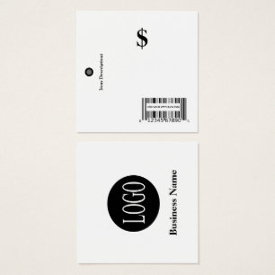 Cartes De Visite Étiquettes de prix avec étiquette de vente au déta