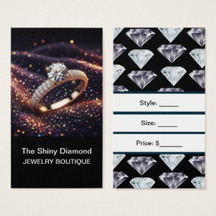 Cartes De Visite Étiquettes de prix de bijoux Étiquettes de prix pe