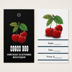 Cartes De Visite Étiquettes de prix de vêtements vintage bon marché