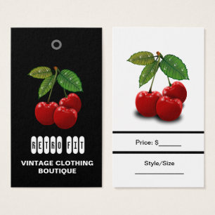 Cartes De Visite Étiquettes de prix de vêtements vintage bon marché