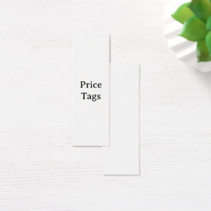 Cartes De Visite Étiquettes de prix Simple Professional 3.0" x 1.0"