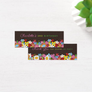 Cartes De Visite Étiquettes de remerciement de mariage pour jardin 