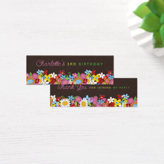 Cartes De Visite Étiquettes de remerciement de mariage pour jardin
