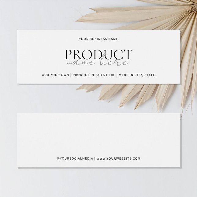 Cartes De Visite Étiquettes de suspension de produit personnalisé m (Créateur téléchargé)