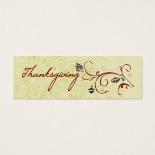 Cartes De Visite Étiquettes d'endroit de Flourish d'automne