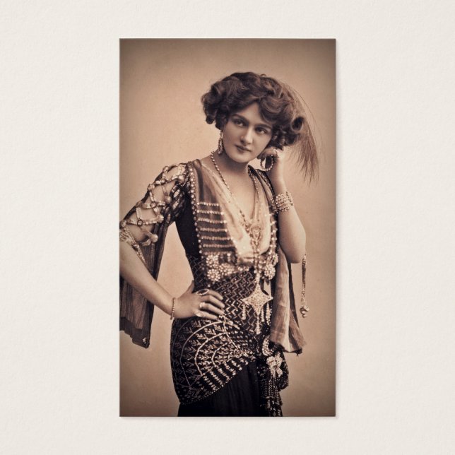 Cartes De Visite Étoile de cinéma Lily Vintage (Devant)