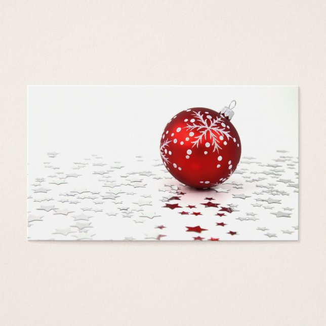 Cartes De Visite Étoiles de Noël (Devant)