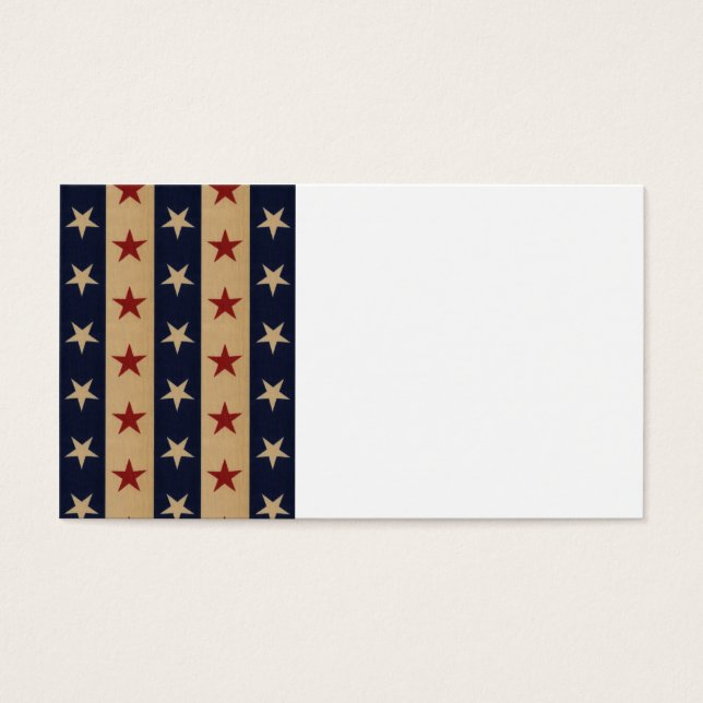 Cartes De Visite Étoiles et rayures Americana (Devant)
