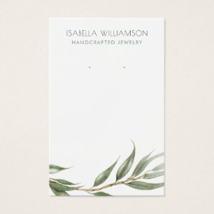 Cartes De Visite Eucalyptus Foliage Elevage Bijoux Display