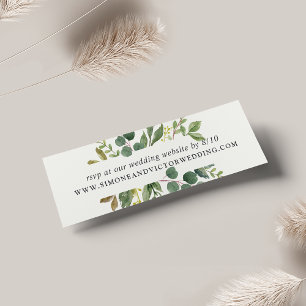 Cartes De Visite Eucalyptus Grove Wedding Website RSVP Cards
