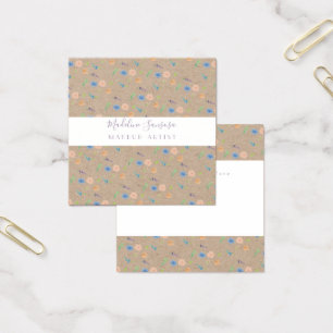 Cartes De Visite Événement botanique de fleurs sauvages à l'aquarel