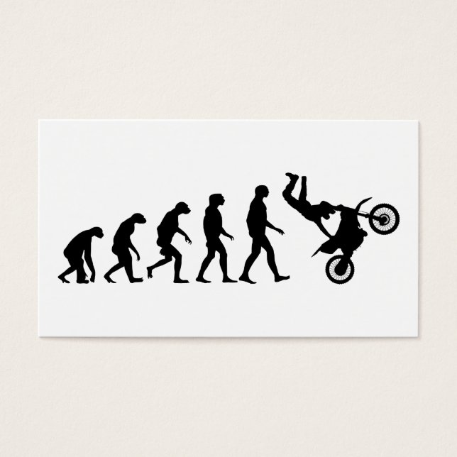 Cartes De Visite Évolution de Motocross (Devant)