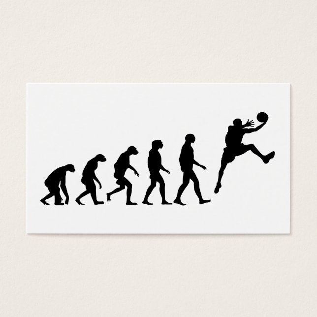Cartes De Visite Évolution du basket-ball (Devant)