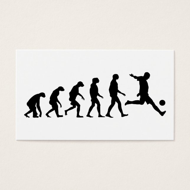Cartes De Visite Évolution du football (Devant)