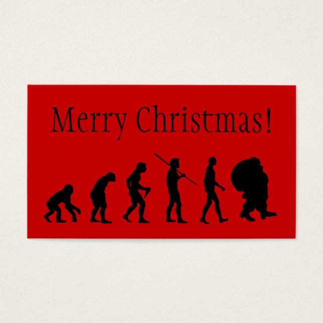 Cartes De Visite Evolution Of Santa Claus (Devant)