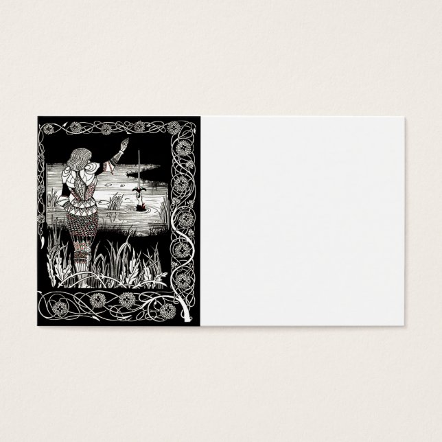 Cartes De Visite Excalibur se lève du lac (Devant)