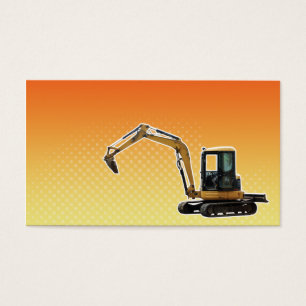 Cartes De Visite Excavatrice de bêcheur mécanique de construction