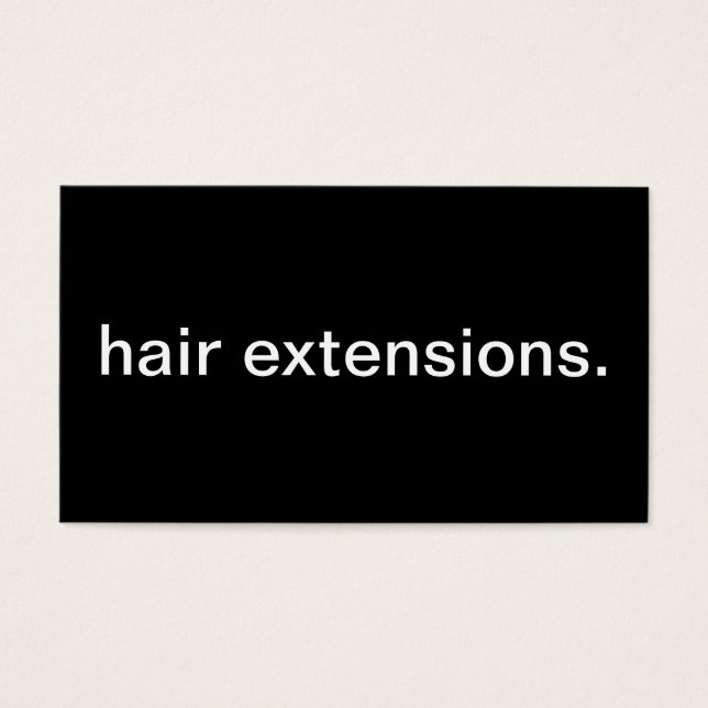 Cartes De Visite Extensions de cheveux (Devant)