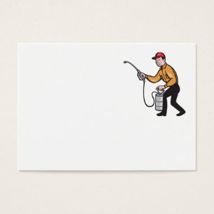 Cartes De Visite Exterminateur de lutte antiparasitaire Travailleur