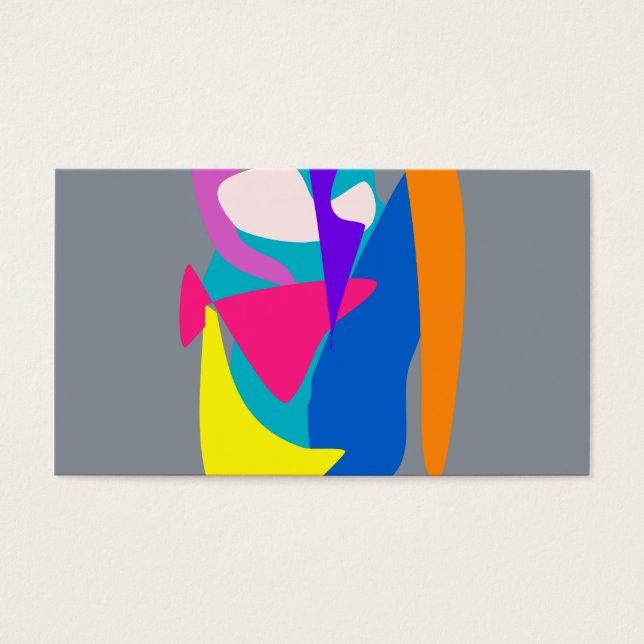 Cartes De Visite Face 2 gris (Devant)