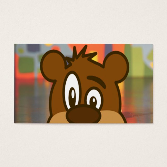 Cartes De Visite Face de l'ours Brown (Devant)