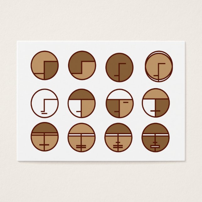 Cartes De Visite faces de conception graphique (Devant)