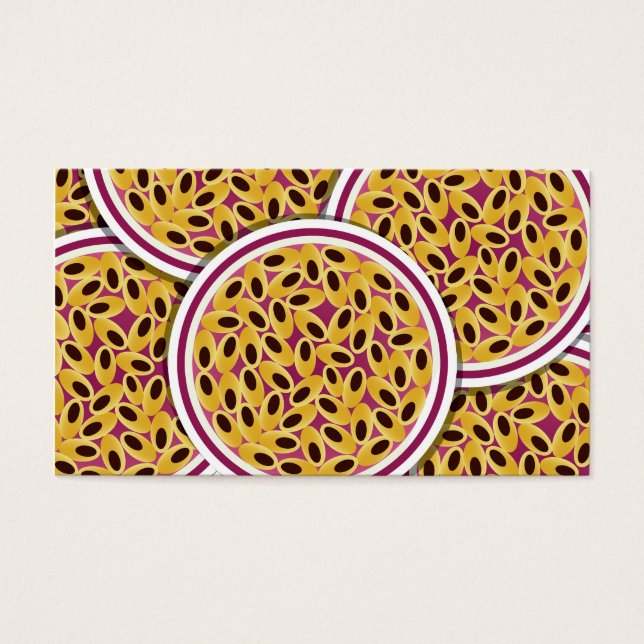 Cartes De Visite Fâcheux fruit de passion (Devant)