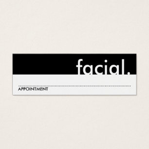 Cartes De Visite facial. (carte de rendez-vous)