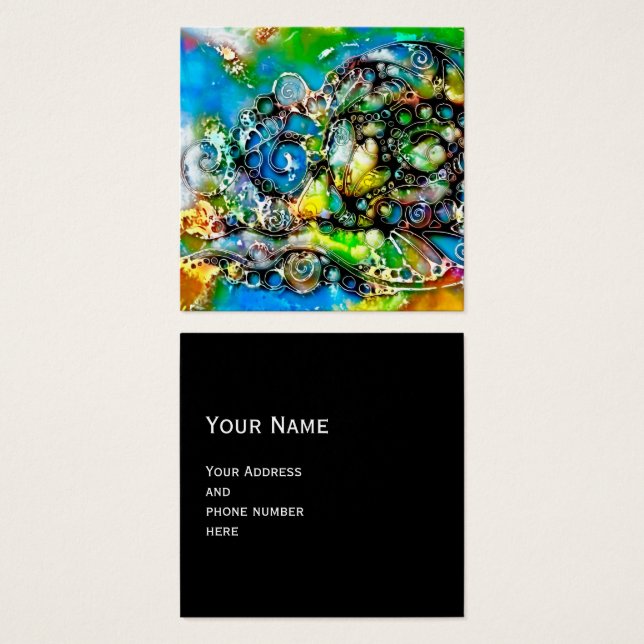 Cartes De Visite Façons De Vivre - Art Neurographique 7 (Devant & derrière)