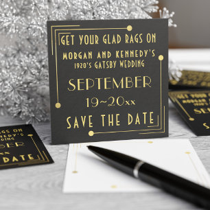 Cartes De Visite Faire part de mariage à l'ère du Black Gold années