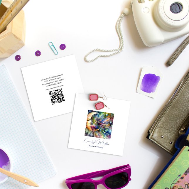 Cartes De Visite Fairy Moon Goddess Enk Drip Bijoux délices (Créateur téléchargé)