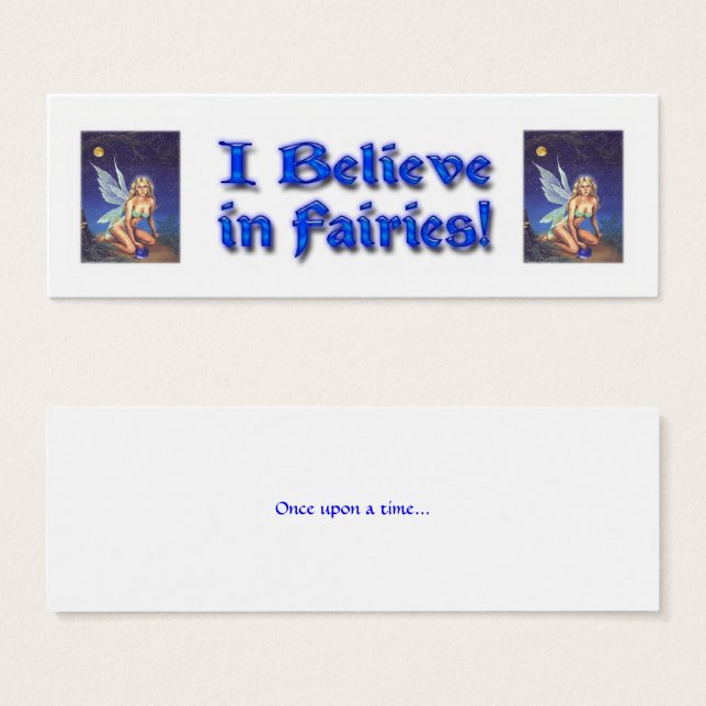 Cartes De Visite Fairy Nocturne Croire (Devant & derrière)