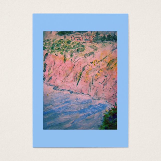 Cartes De Visite falaise côtière de californie (Devant)
