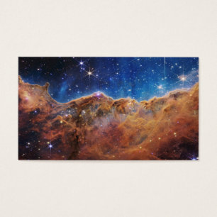 Cartes De Visite Falaises cosmiques Carina Nebula Space Webb Telesc