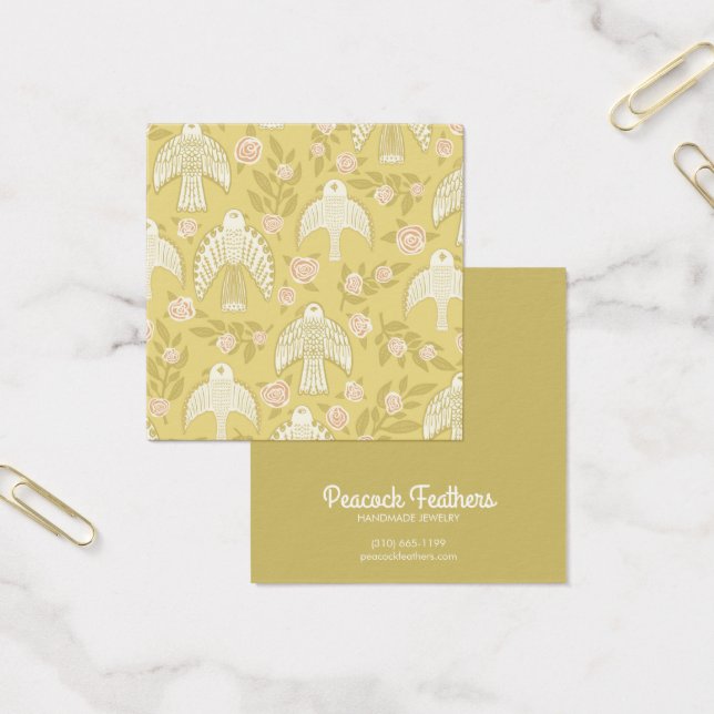 Cartes De Visite Falcons et Roses portant collier bijouterie (Bureau)