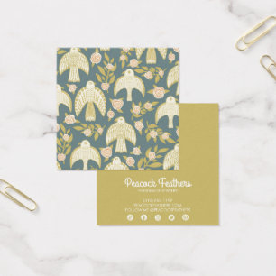 Cartes De Visite Falcons et Roses portant collier bijouterie