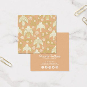 Cartes De Visite Falcons et Roses portant collier bijouterie