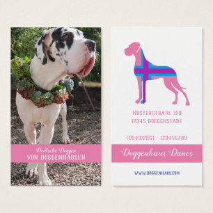 Cartes de visite Fancy Great Danes pour les person