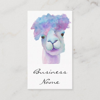 Cartes de visite fantaisistes d'alpaca