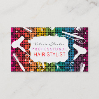 Cartes de visite fascinants de salon de coiffure