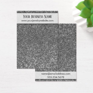 Cartes De Visite Faux Argent Parties scintillant Porte-oreille Cart