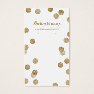 Cartes De Visite Faux Gold Parties scintillant Dots Arrière - plan