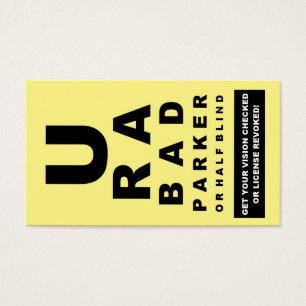 Cartes De Visite Faux P.V. drôle d'infraction