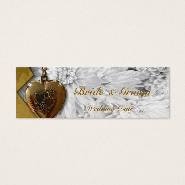 Cartes De Visite Faveur du mariage cardiaque (Devant)