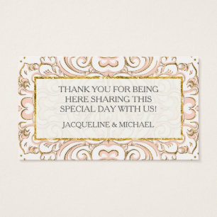 Cartes De Visite Favoriser les étiquettes cadeau Damask Pattern Swi